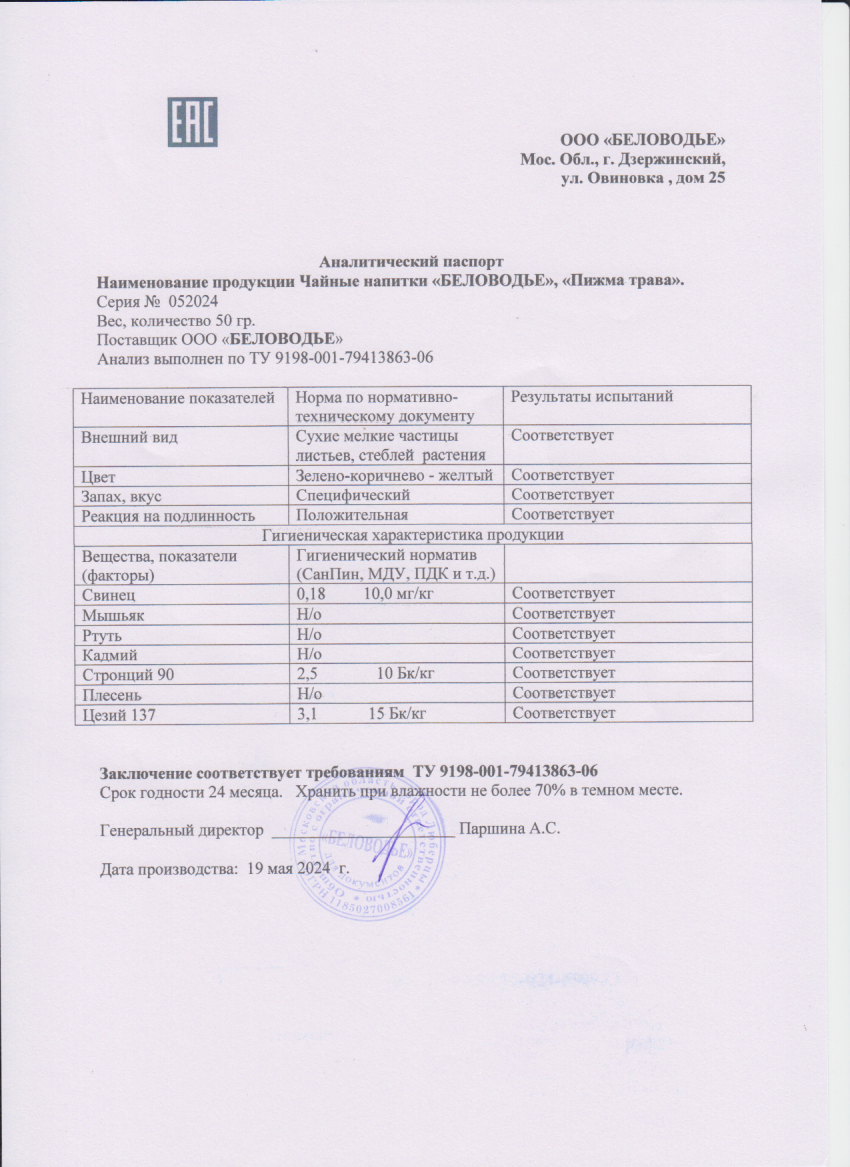 Паспорт №052024